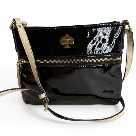 Kate Spade New York Flicker Tenley Black Patent Leather Crossbody Bag